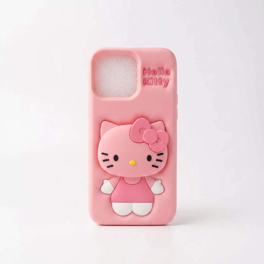 iPhone 16 Pro Max Hello Kitty Silicone Case - Dohans Essentials - qatar
