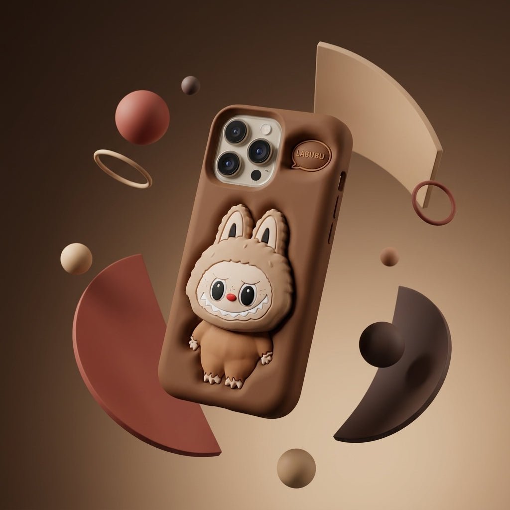 iPhone 16 Pro Max Labubu silicone Case Cover - Dohans Essentials - qatar