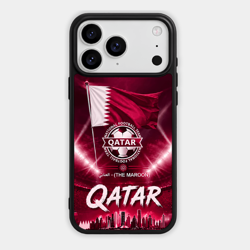 iPhone 17 Pro Max / 18 Pro Max Qatar Football Cover & Case - Dohans Essentials - qatar