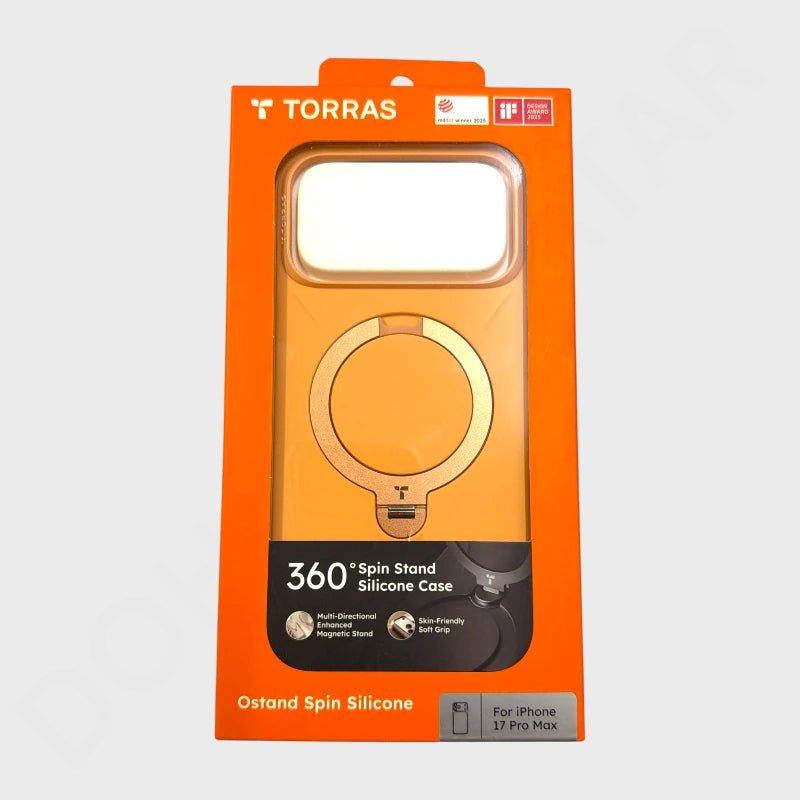 iPhone 17 Pro Max TORRAS Ostand Silicone Case with 360° Rotation Stand - X00FX2595 - Dohans Essentials - qatar