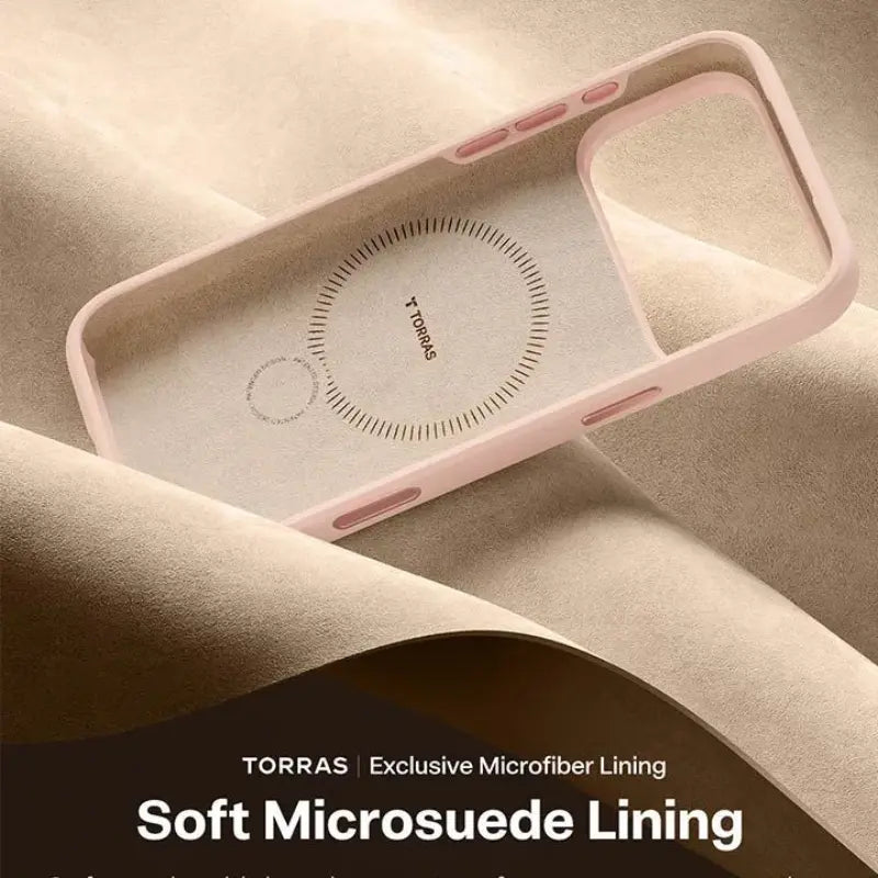 iPhone 17 Pro Max Torras QPro Silicone Cover & Case - Blush Pink - Dohans Essentials - qatar