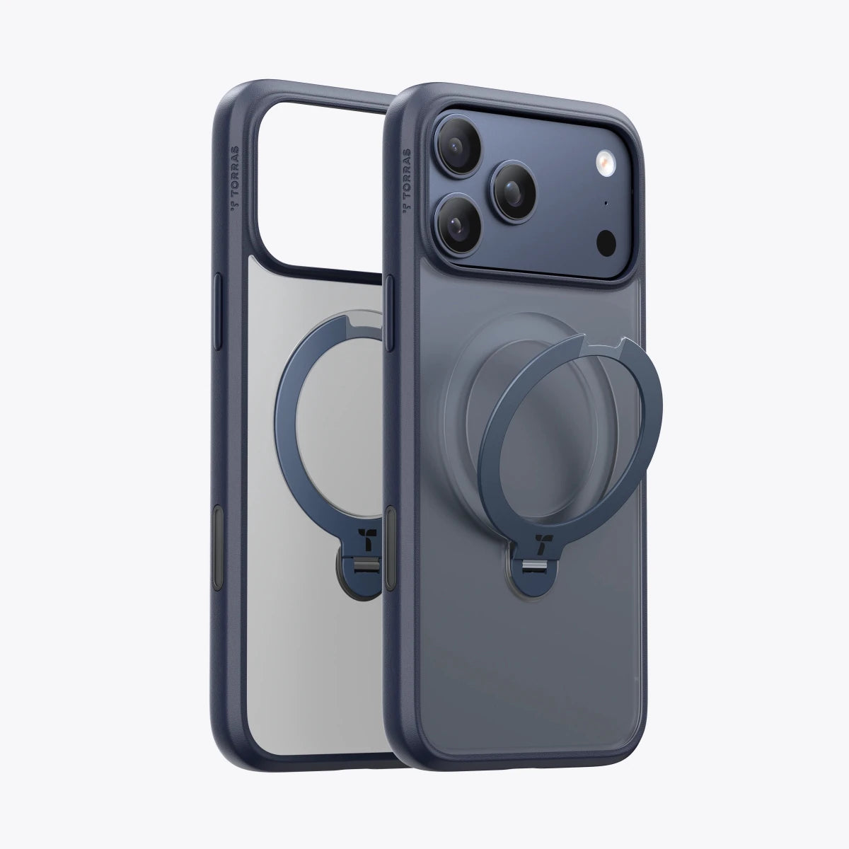 iPhone 17 Pro TORRAS Ostand Spin Case with MagSafe & 360° Kickstand - Midnight Blue - Dohans Essentials - qatar