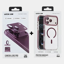 iPhone 18 Pro Green Lion Prestige MagSafe Military Grade Protection Cover & Case + Lens Protector