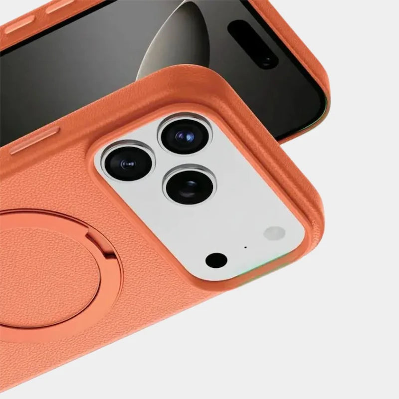 iPhone 17 Pro Max Green Lion Minster Leather Magsafe Case - Qatar