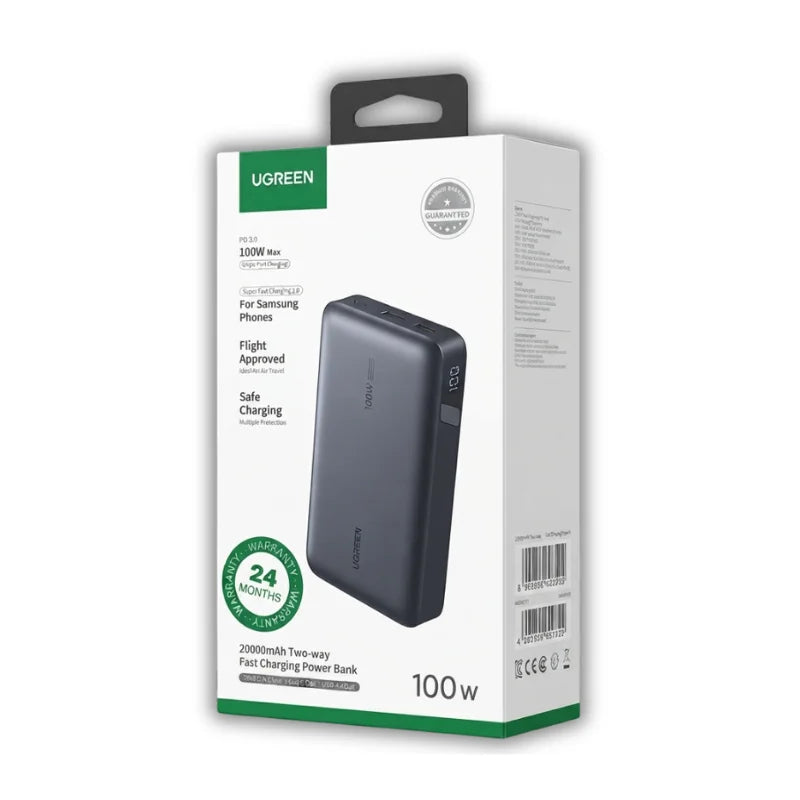 Ugreen 20000mAh 100W Power Bank | Flight Approved | PB720