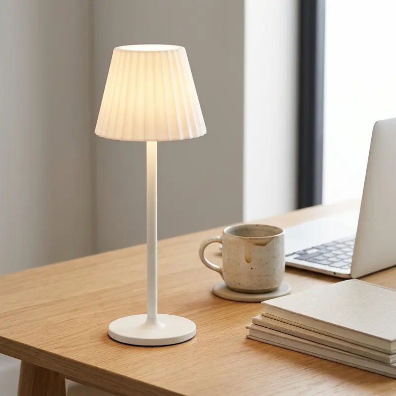 LED Desk Lamp 2W 3 Color Touch Switch USB Rechargeable Metal Light - Dohans Essentials - qatar