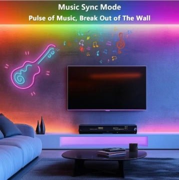 LED Neon Rope Light 5M RGB Smart App Control Music Sync IP68 Waterproof - Dohans Essentials - qatar