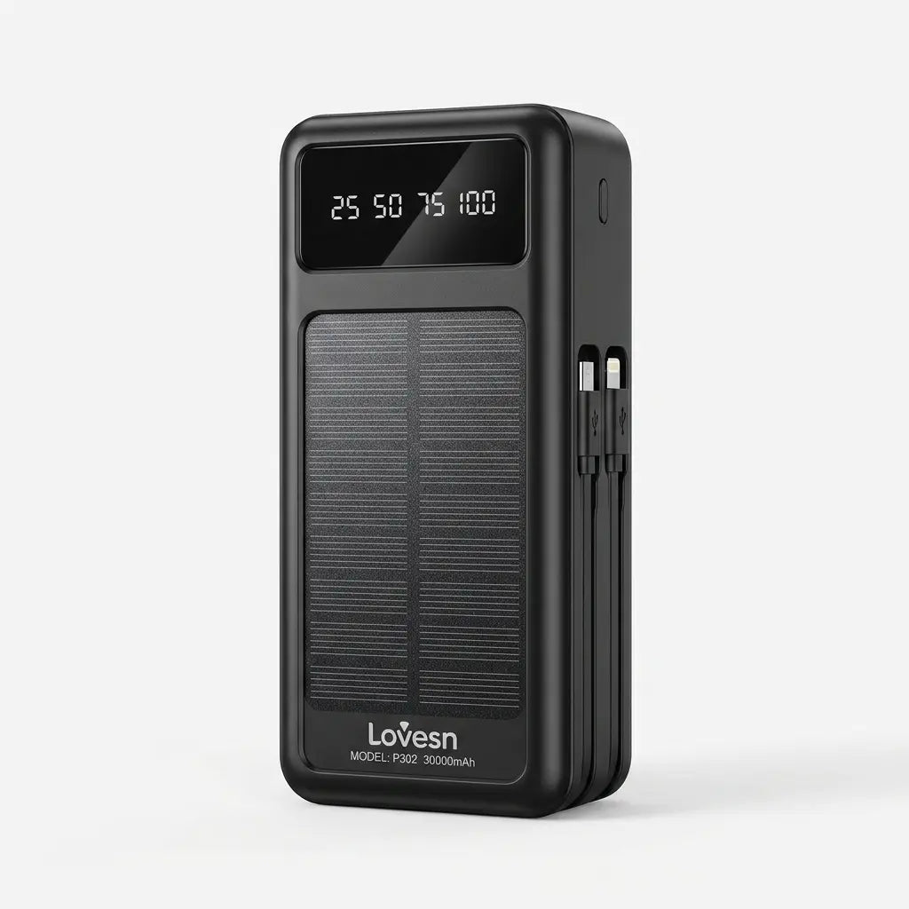 Lovesn 30000mAh Solar Power Bank - Dohans Essentials - qatar