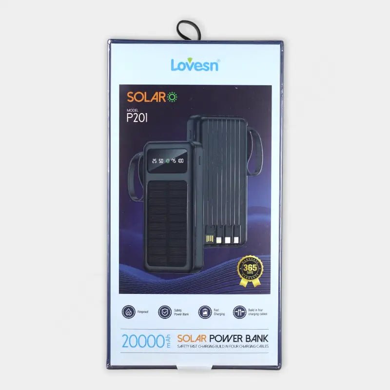 Lovesn Solar P201 20000mAh Power Bank - Dohans Essentials - qatar