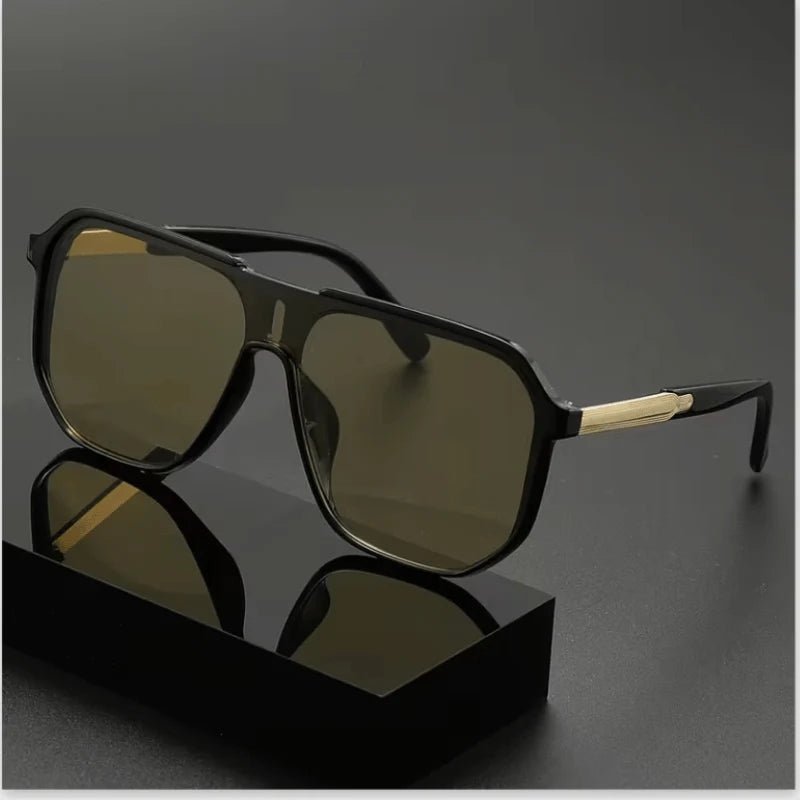 Men's Retro Round Full-Rim Yellow sheet Glasses | Vintage Fashion Eyewear for Daily & Business Wear - Dohans Essentials - qatar