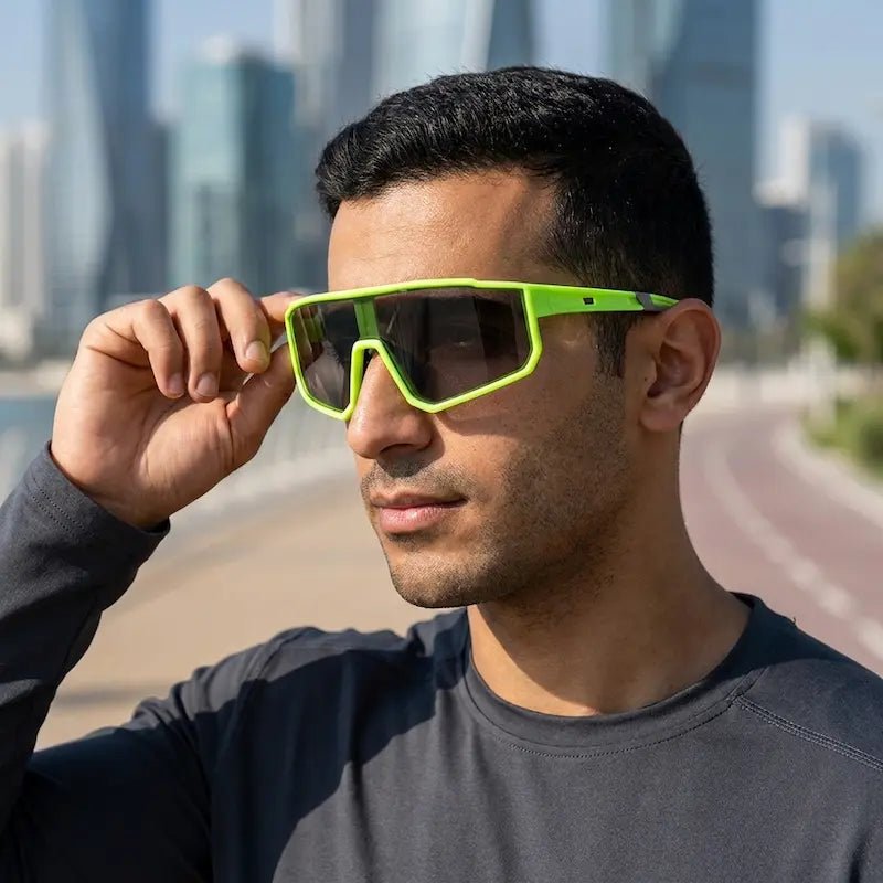 Men's & Women's Photochromic Cycling Sunglasses | Outdoor Sports Eyewear - Dohans Essentials - Yellow - qatar