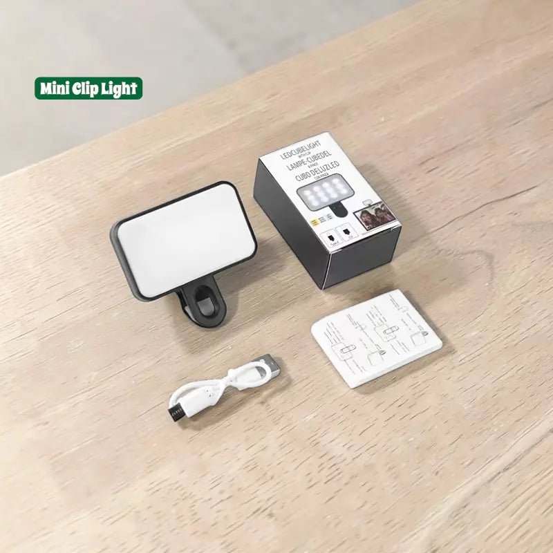 Mini Clip LED Light Type - C Rechargeable 3 Brightness Levels - Dohans Essentials - qatar