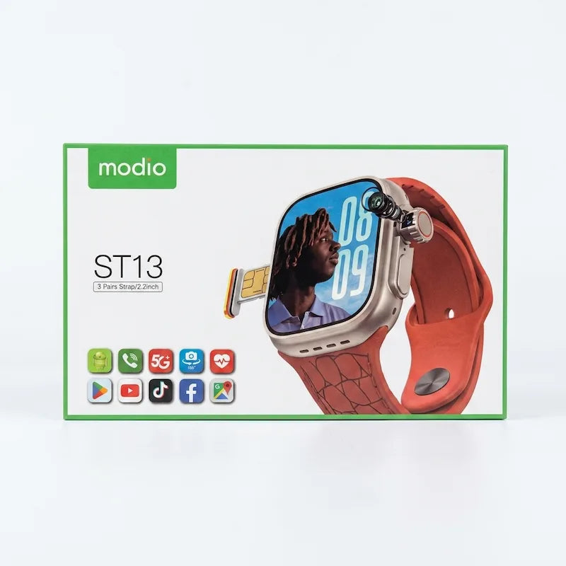 Modio ST13 5G Smart Watch 2.2-inch with 3 Pairs Straps