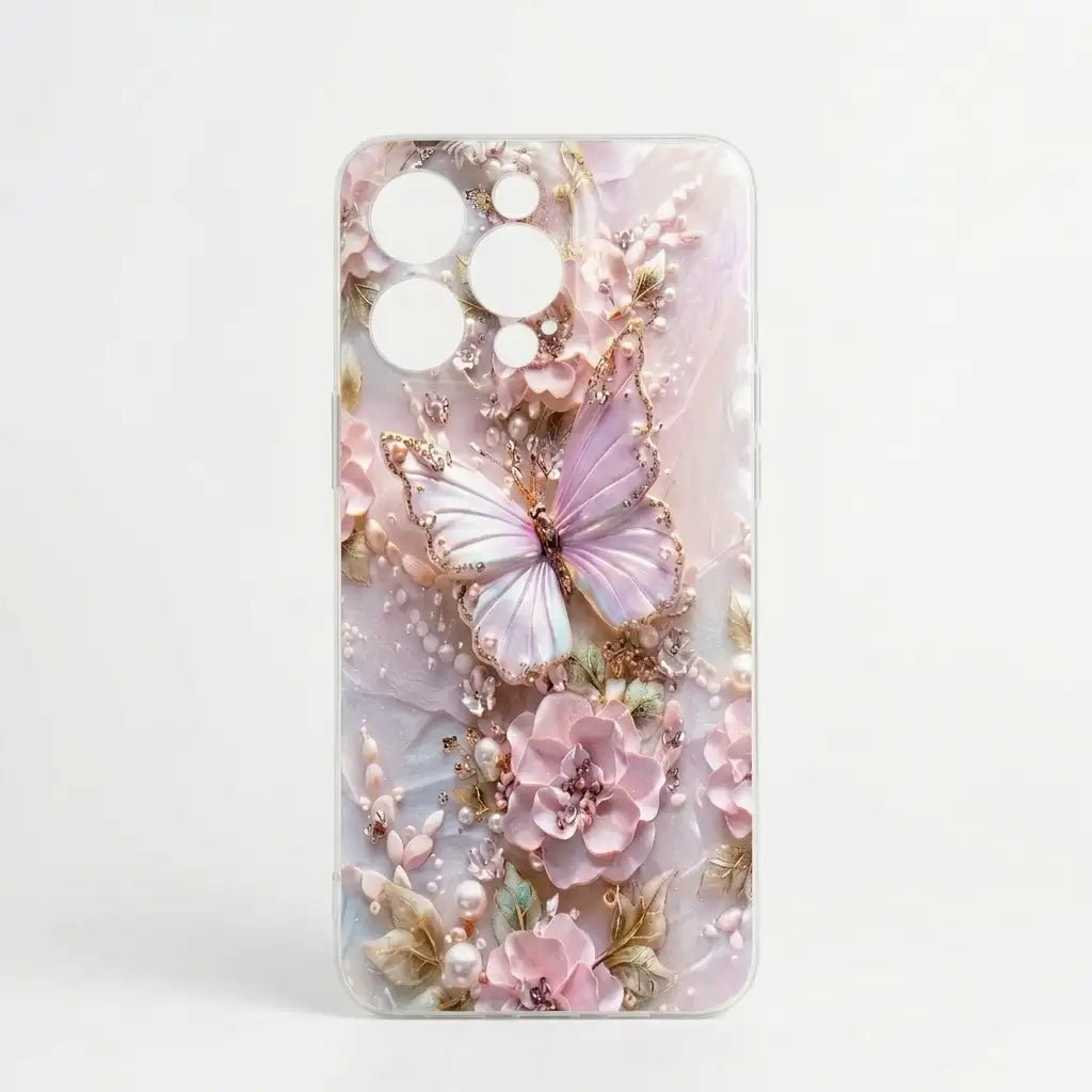 Motorola Edge 70 Rose Butterfly Printed Case Cover - Dohans Essentials - qatar