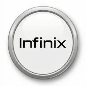 Infinix logo on a white background