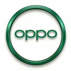 Oppo logo in green on a white background