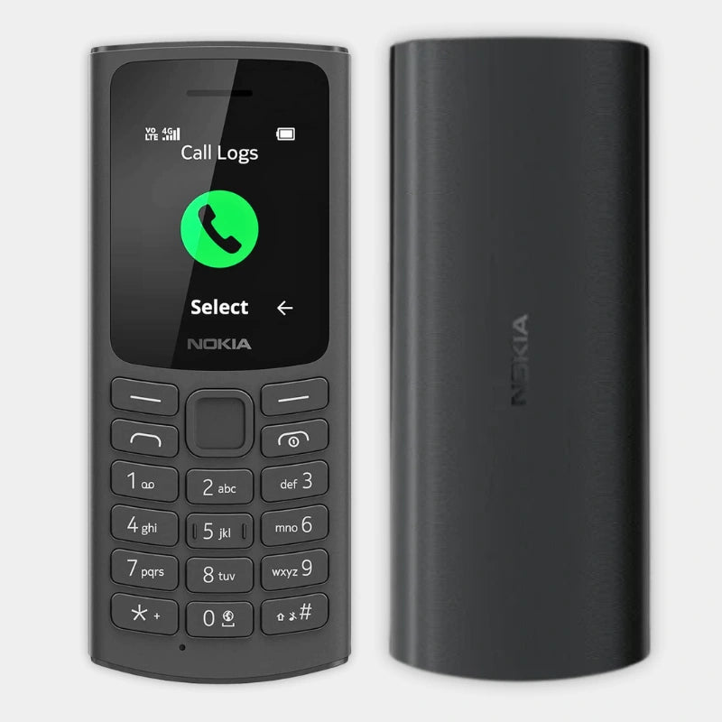 Nokia 105 4G TA - 1551 Dual SIM Feature Phone – GCC Charcoal - Dohans Mobile & Tab Accessories - qatar