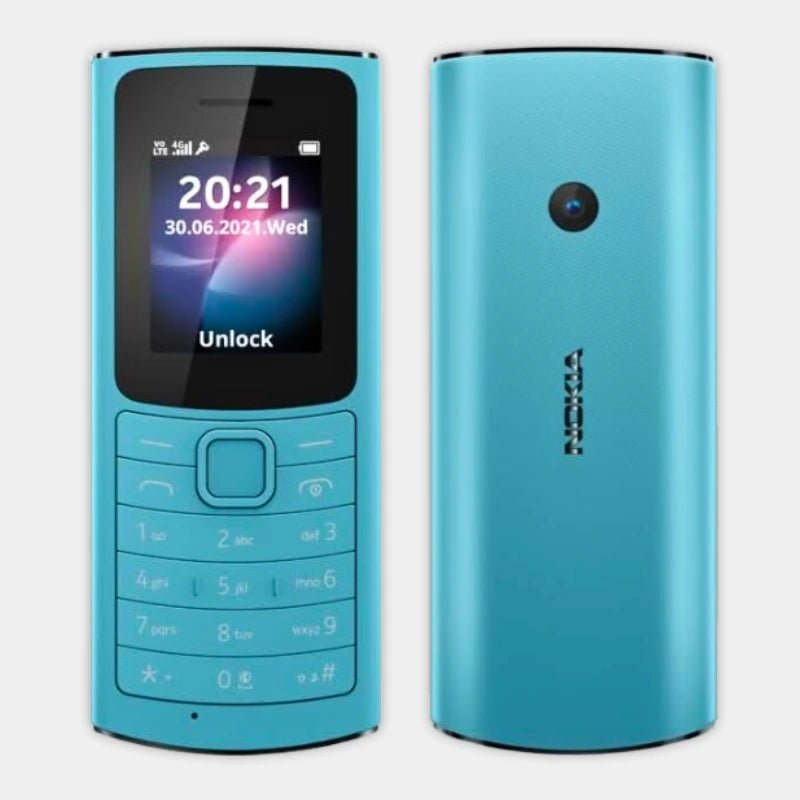 Nokia 110 4G TA - 1543 Dual SIM Feature Phone – GCC Blue - Dohans Mobile & Tab Accessories - qatar