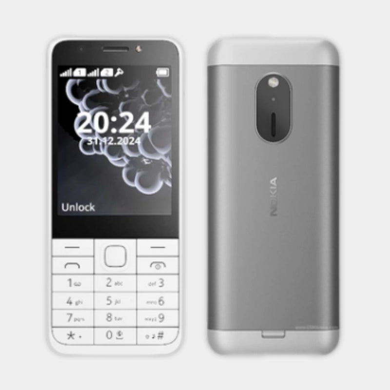 Nokia 230 TA - 1609 Dual SIM Feature Phone – GCC White - Dohans Mobile & Tab Accessories - qatar