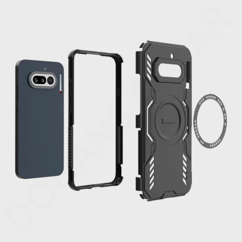 Nothing Phone 4A Magnetic Wireless Charging Shockproof Disc Armor Case - Dohans Essentials - qatar