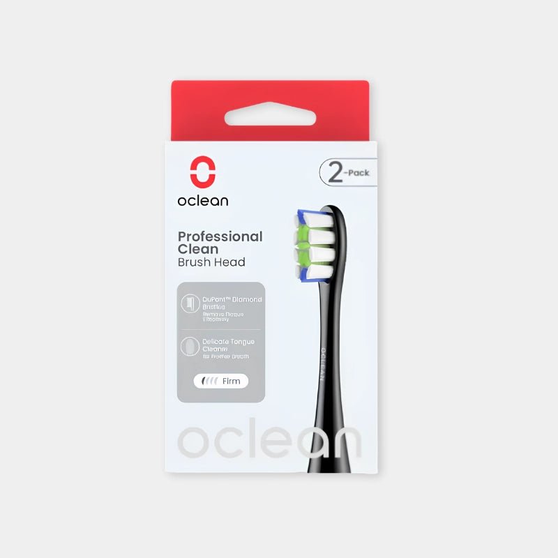 Oclean Professional Clean P1C5 Brush Head 2-Pack - Black | C04000270 - Dohans Essentials - qatar