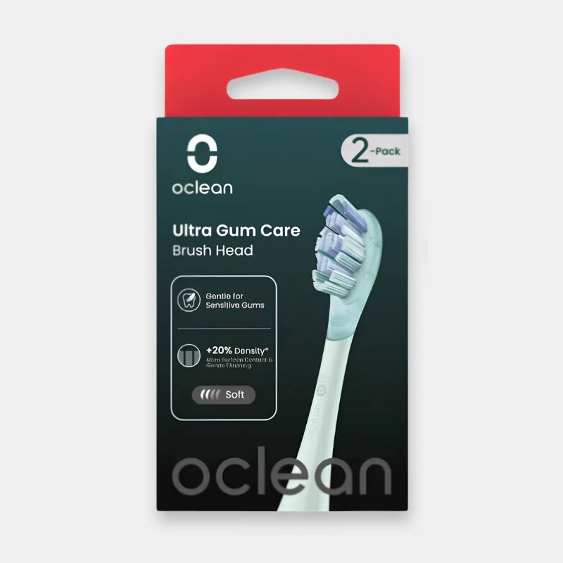 Oclean Ultra Gum Care UG01 Brush Head 2-Pack - Green | C04000253 - Dohans Essentials - qatar