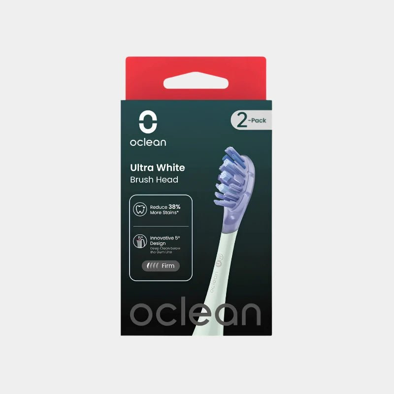 Oclean Ultra White UW01 Brush Head 2-Pack - Green | C04000252 - Dohans Essentials - qatar