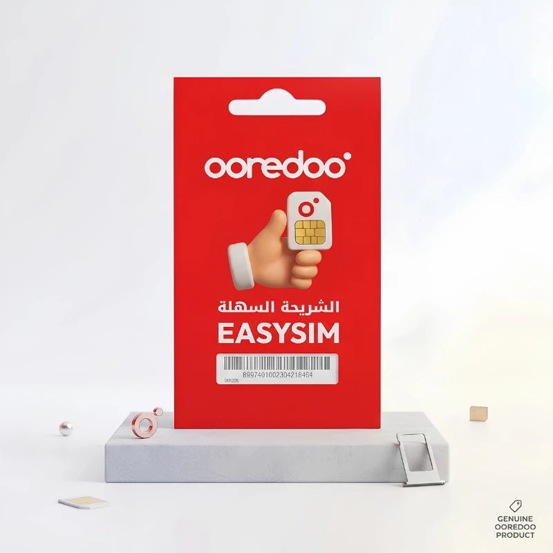 Ooredoo EasySIM Prepaid SIM Card Qatar - Dohans Essentials - qatar