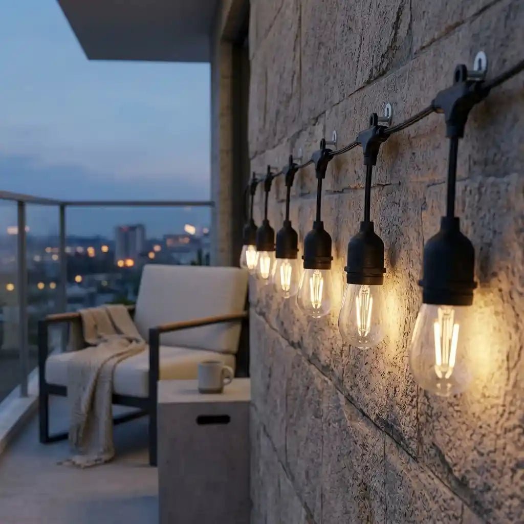 Outdoor LED String Light 10 Bulbs IP65 Waterproof with Multiple Connections Support - Dohans Essentials - qatar