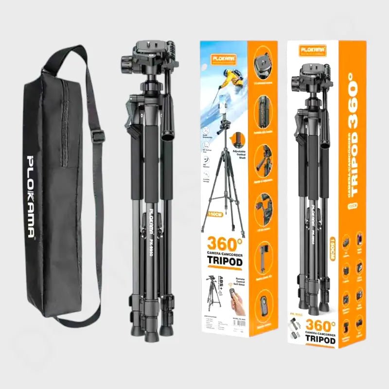 Plokama 150M Camera Tripod 360° Rotation Adjustable Selfie Stick - Dohans Essentials - qatar