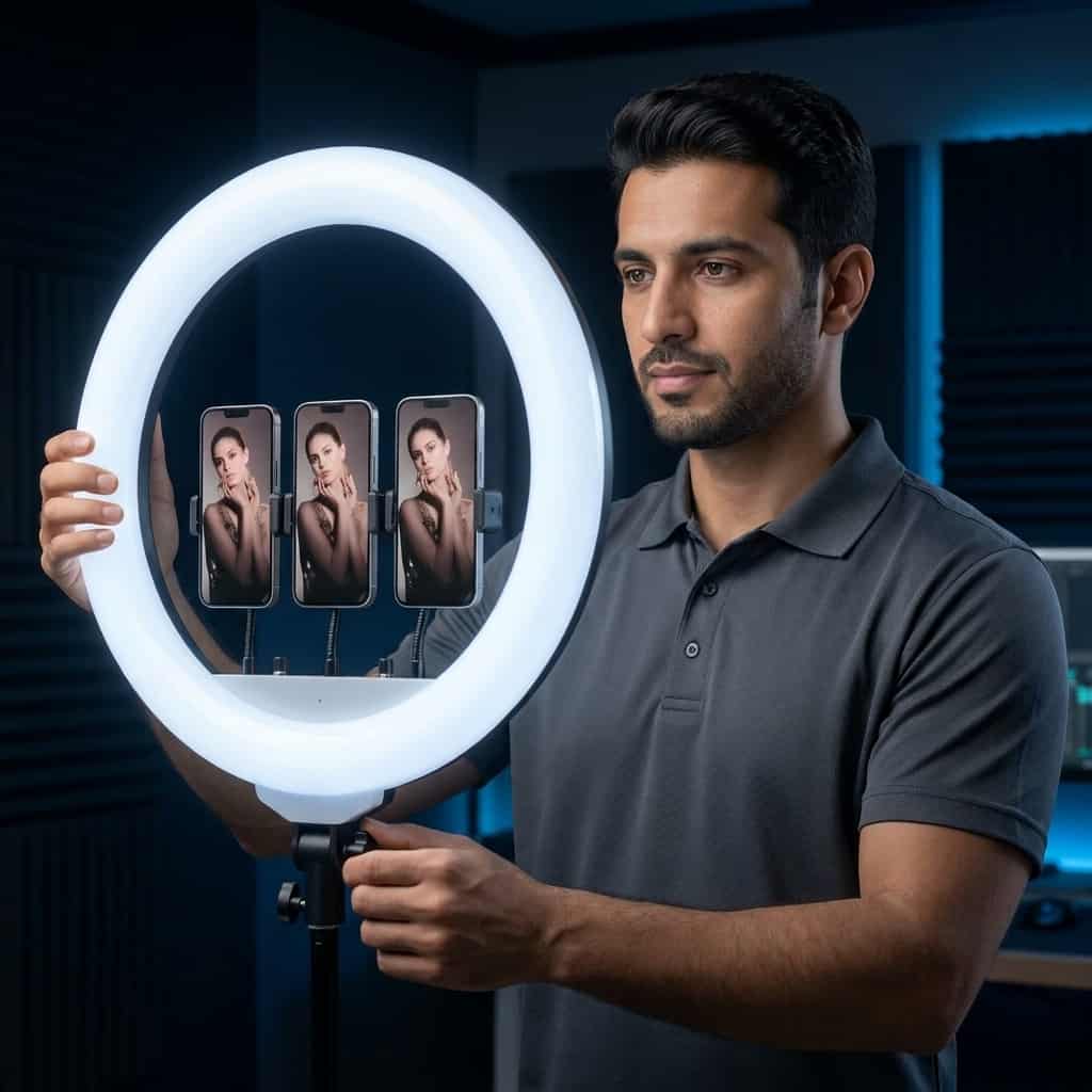 Plokama Live-R45 LED Ring Light With Remote Control - Dohans Essentials - qatar
