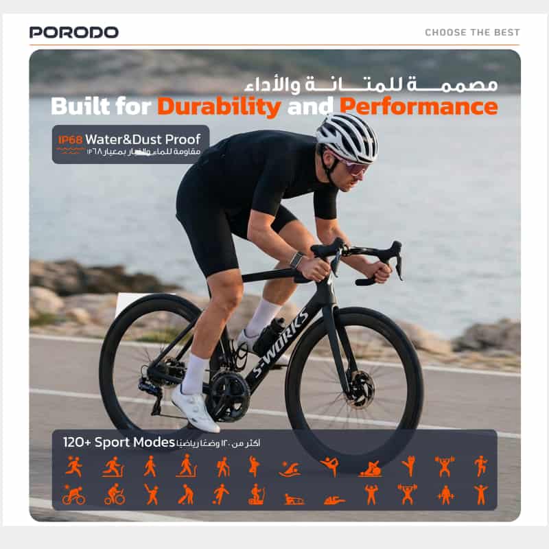 Porodo ActiveX 2-in-1 Smart Fitness Band and Earbuds Set - Dohans Essentials - qatar