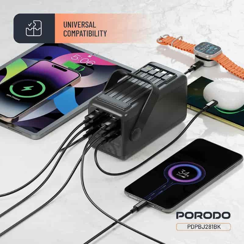 Porodo Lara 50000mAh PD 20W Fast Charging Power Bank - Dohans Essentials - qatar