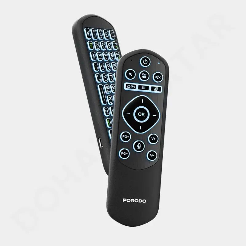 Porodo Miko Mini Keyboard 6 - Axis Gyro Sensor RGB Bluetooth Remote - Dohans Essentials - qatar