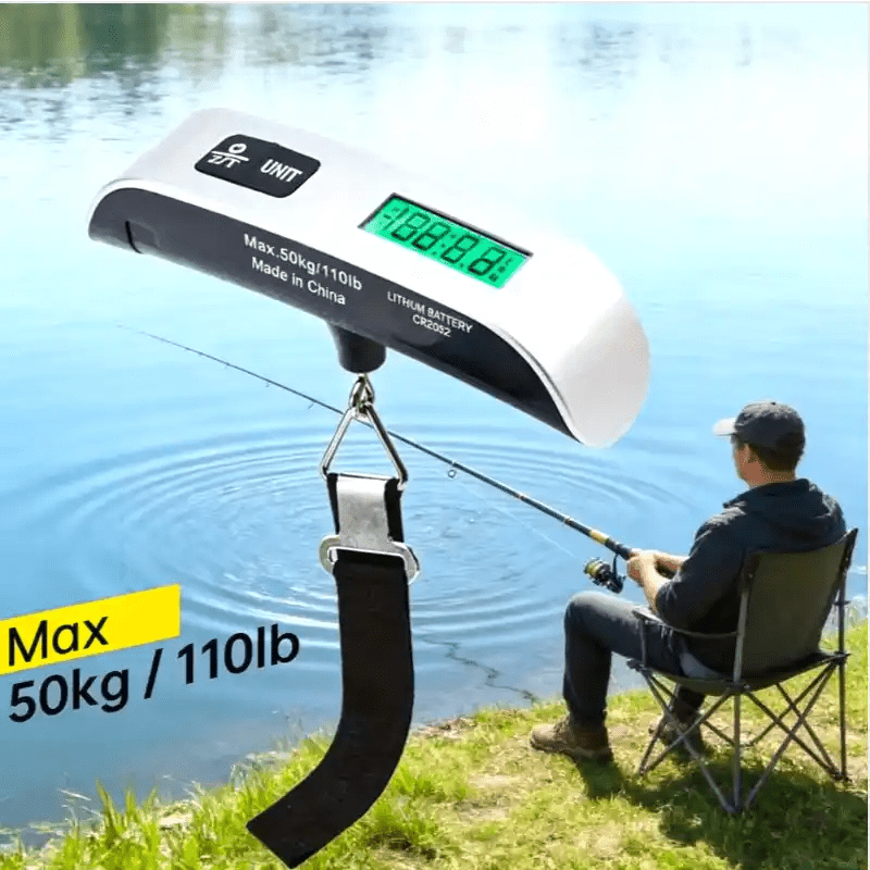Portable Luggage Scale 50kg with LCD Backlight Display - Dohans Essentials - qatar