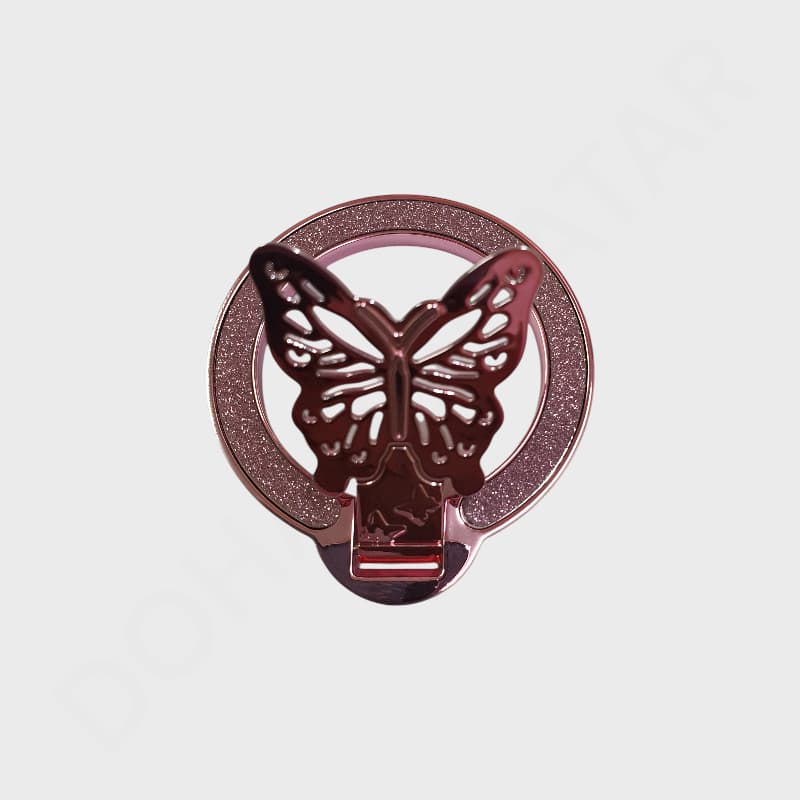 حامل حلقة خلفية للجوال بتصميم الفراشة