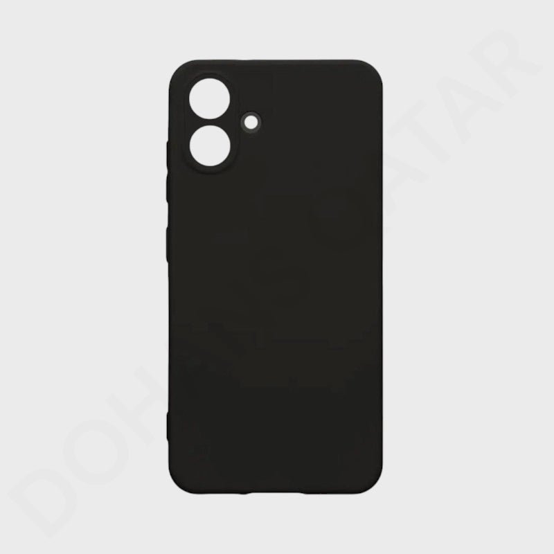 Gray phone case with a subtle pattern on a white background