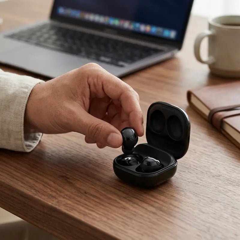 Samsung Galaxy Buds Core ANC True Wireless Earbuds - Black (SM - R410) - Dohans Essentials - qatar