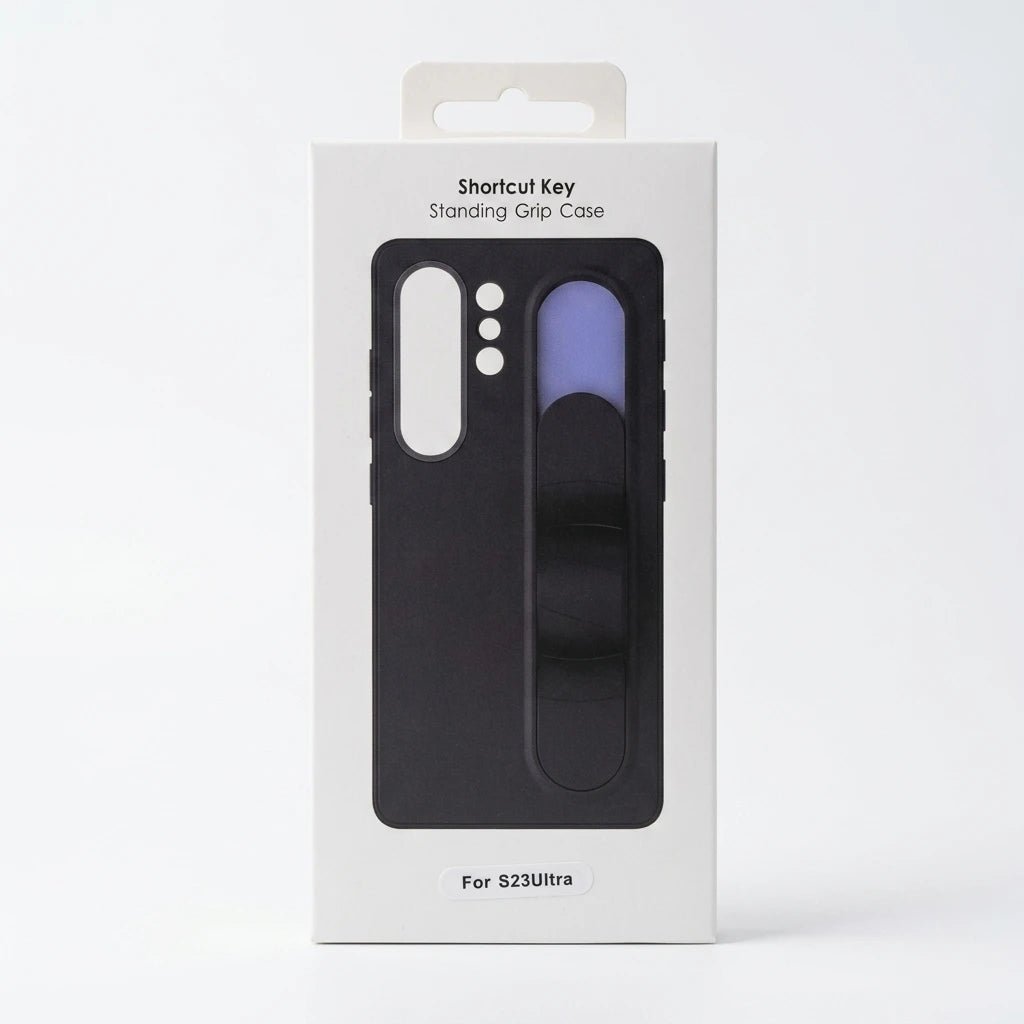 Samsung Galaxy S23 Ultra Standing Grip Case With Foldable Kickstand - Dohans Essentials - qatar