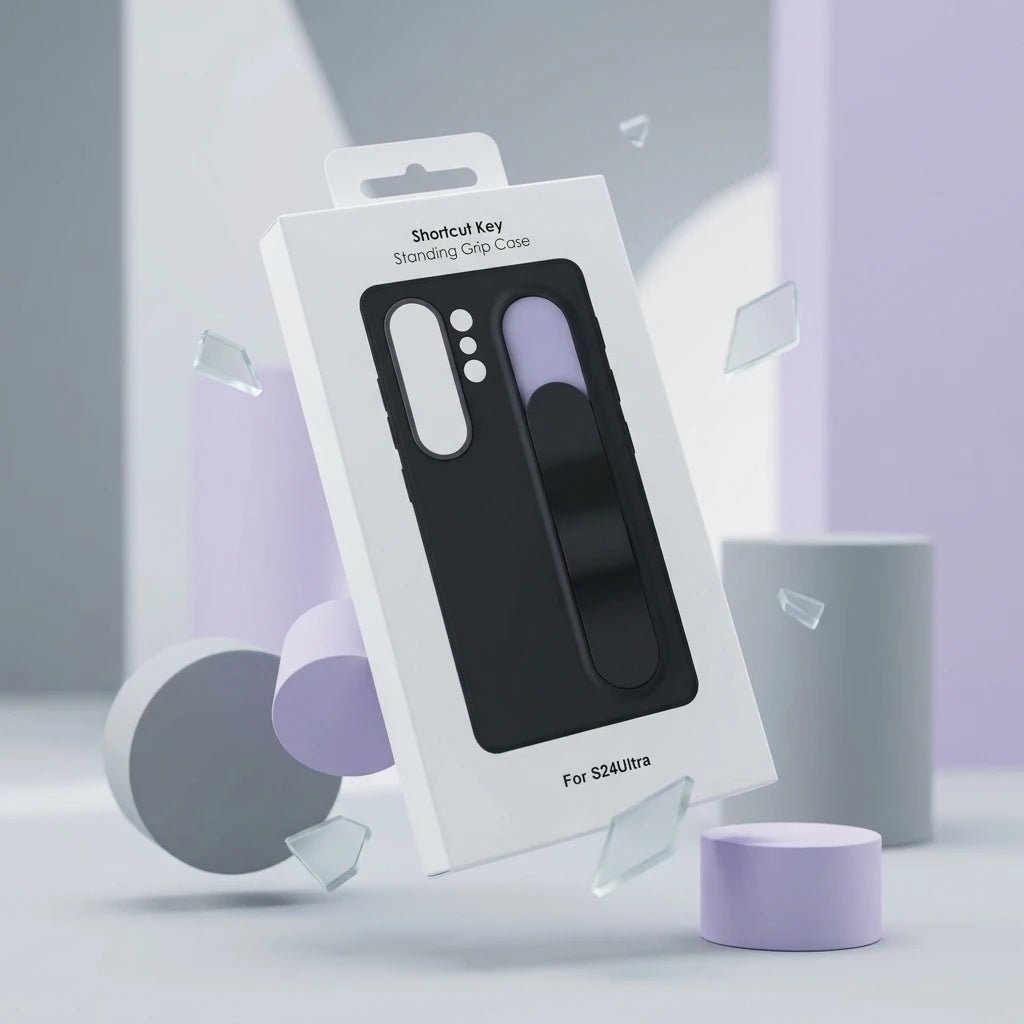 Samsung Galaxy S24 Ultra Standing Grip Case with Foldable Kickstand - Dohans Essentials - qatar