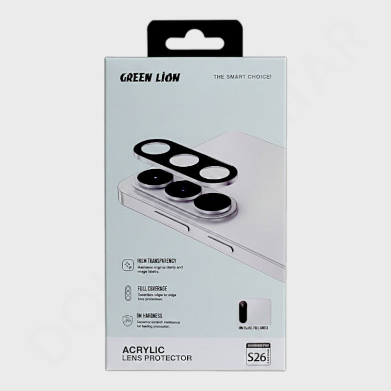 Samsung Galaxy S26 / S26 Plus Acrylic Green Lion Camera Lens Protector - Dohans Mobile & Tab Accessories - qatar