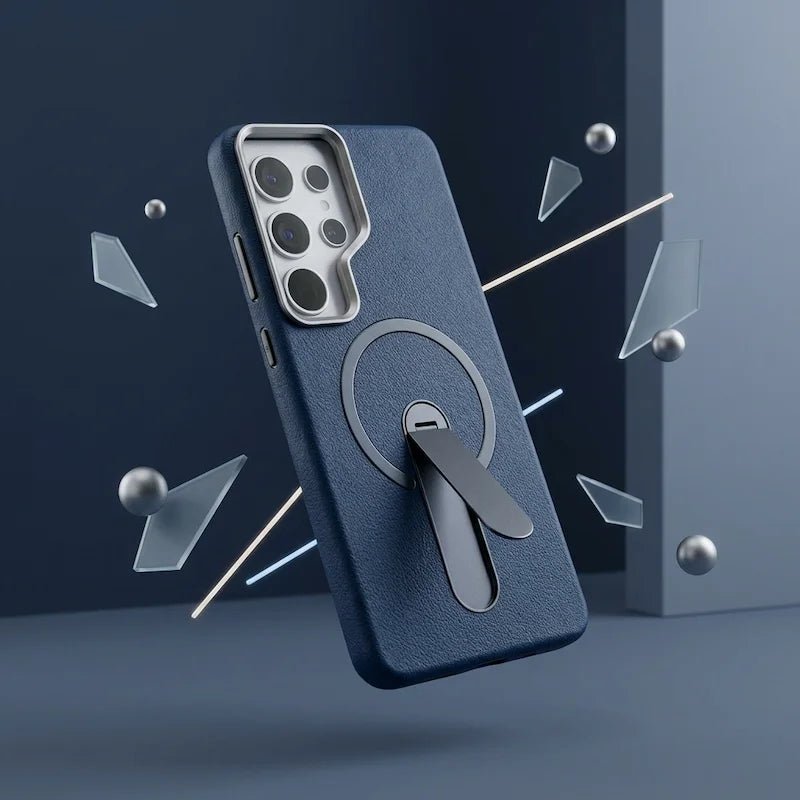 Samsung Galaxy S26 Ultra High Quality Choice Leather Protective Case - Dohans Essentials - Blue - qatar