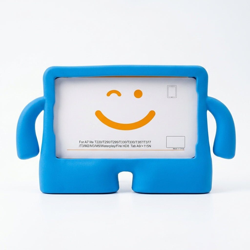 Samsung Galaxy Tab A11 / Tab A9 / Tab A7 Lite Kids Handle Cover Case - Dohans Essentials - Blue - qatar