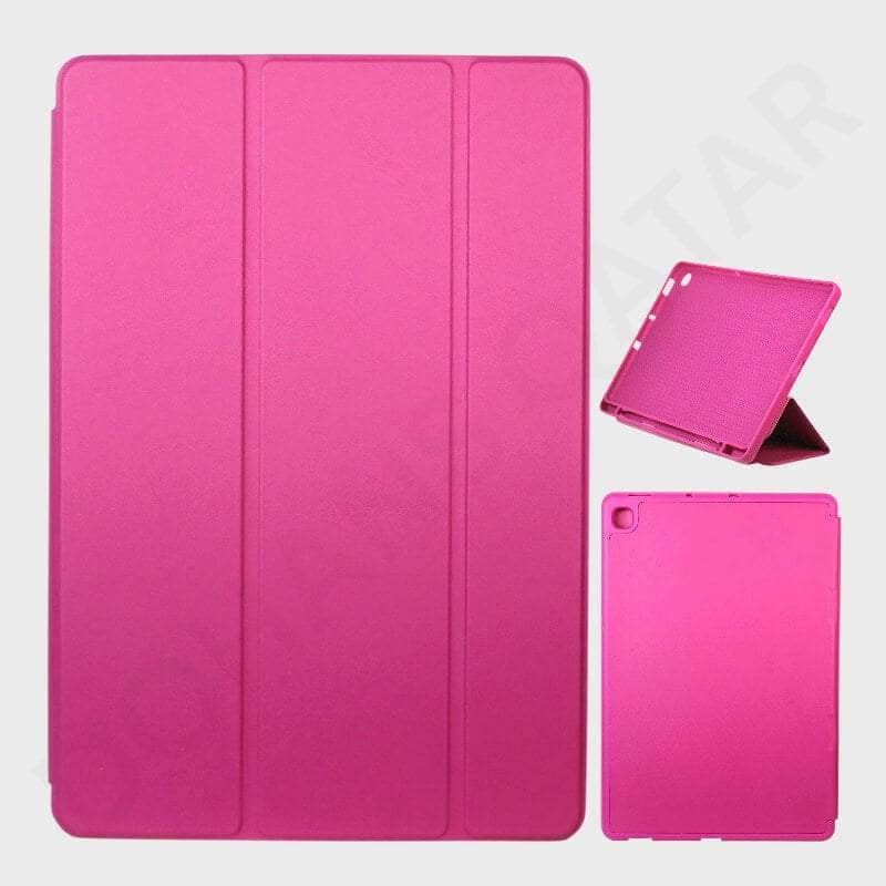 Dohans Tablet Cover Pink Samsung Tab S6 Lite Pen Holder Leather Book Cover & Cases