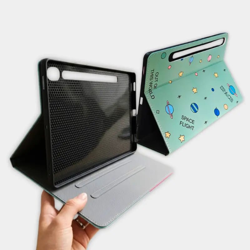 Samsung Galaxy Tab S9 / Tab S9 FE Kids Cover | Space Theme |Qatar - Dohans Mobile & Tab Accessories - qatar