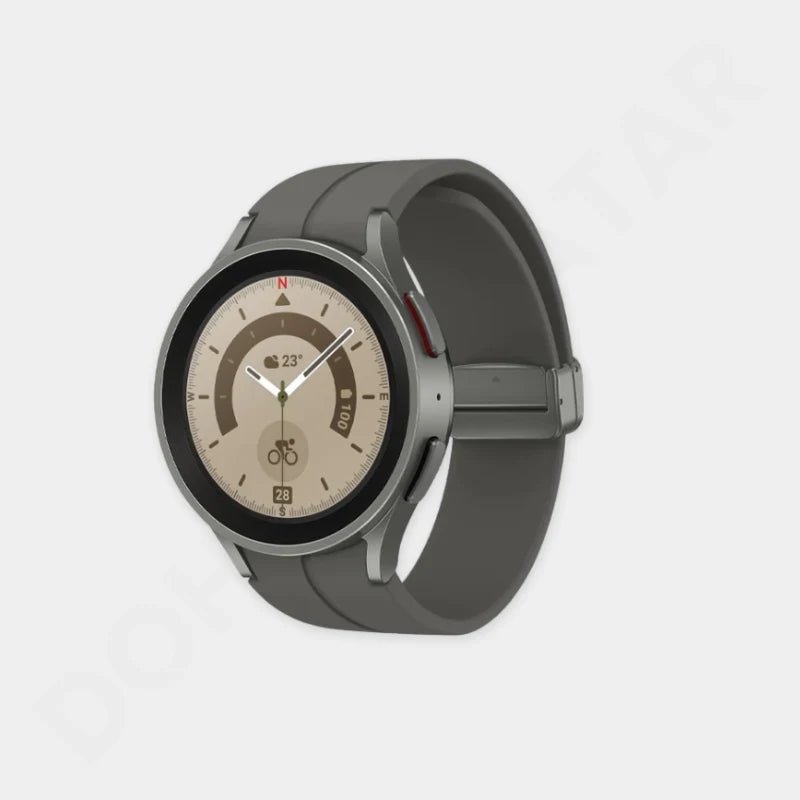 Samsung Galaxy Watch 5 Pro – Gray Titanium, 45mm (SM-R920NZTAMEA) - Dohans Essentials - qatar