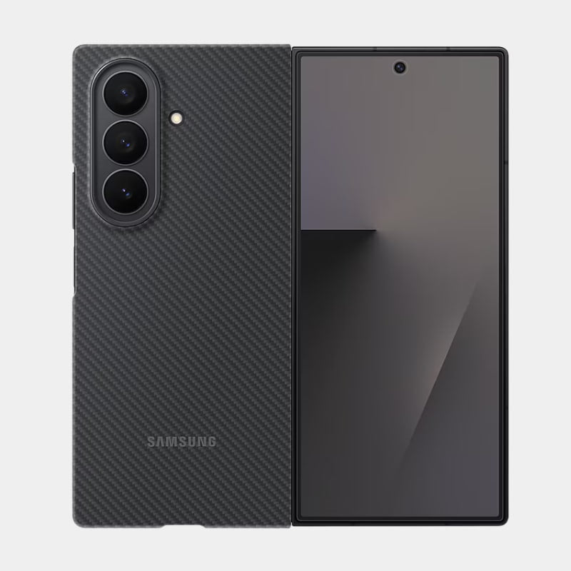 Samsung Galaxy Z Fold 7 Carbon Shield Genuine Cover & Case (EF-XF966SBEGWW) Black - Dohans Essentials - qatar