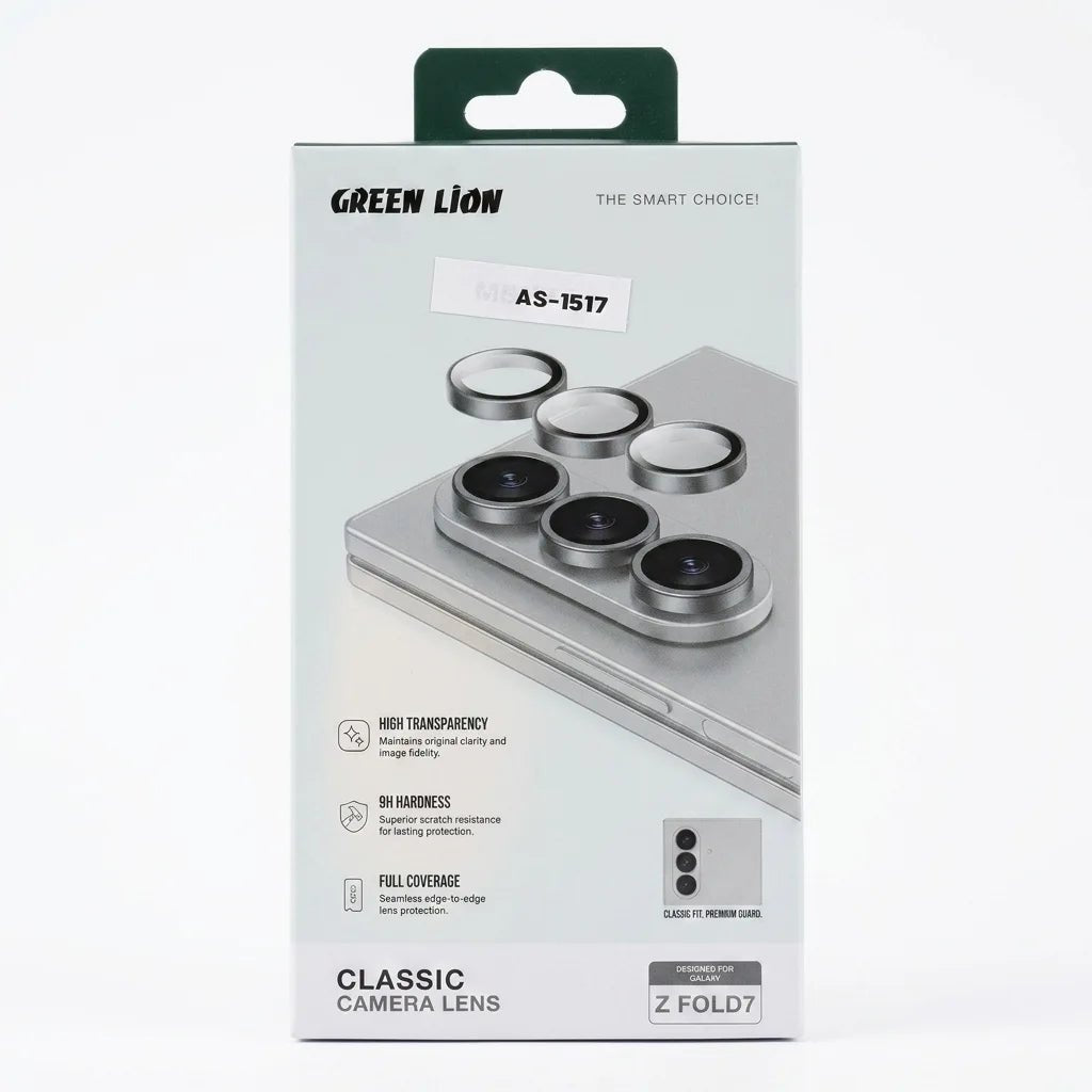 Samsung Galaxy Z Fold 7 Green Lion Classic Camera Lens Protector - Dohans Essentials - qatar