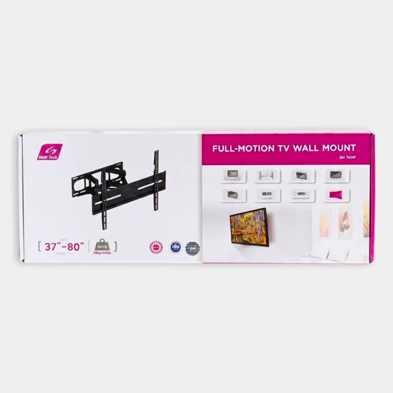 Skill Tech SH-740P Full Motion TV Wall Mount 37 to 80 Inch - Dohans Essentials - qatar