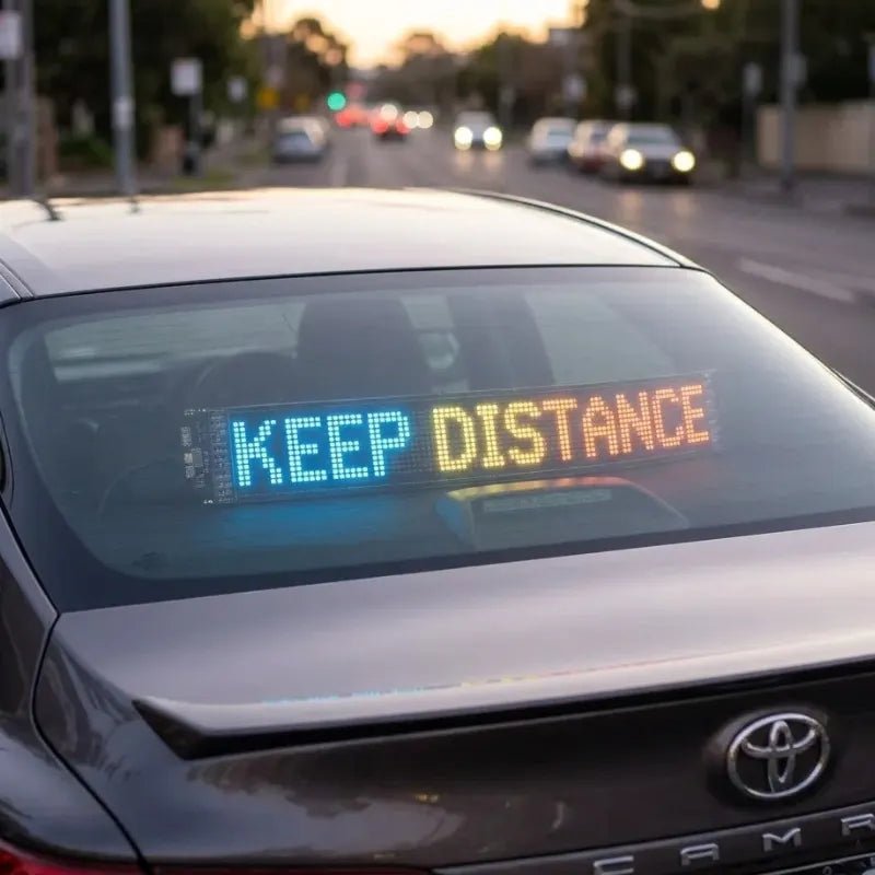Smart LED Display Panel for Car Windows – Bluetooth App Controlled - Dohans Essentials - qatar